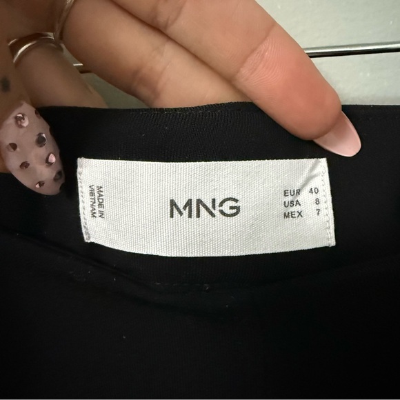 Mango Classic Black Super Wide-Leg Pants - Picture 2 of 6